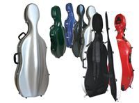 Load image into Gallery viewer, Sinfonica Z-Tec Fibreglass Shell Cello Case
